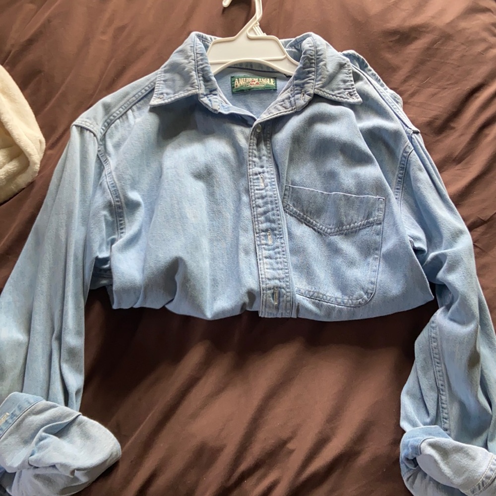 Vintage American Eagle Denim Button Up